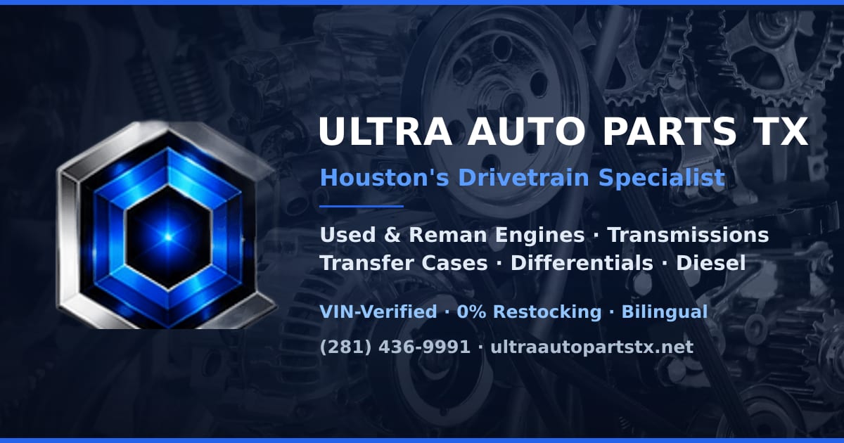 Used Engines & Transmissions Houston TX | Ultra Auto Parts